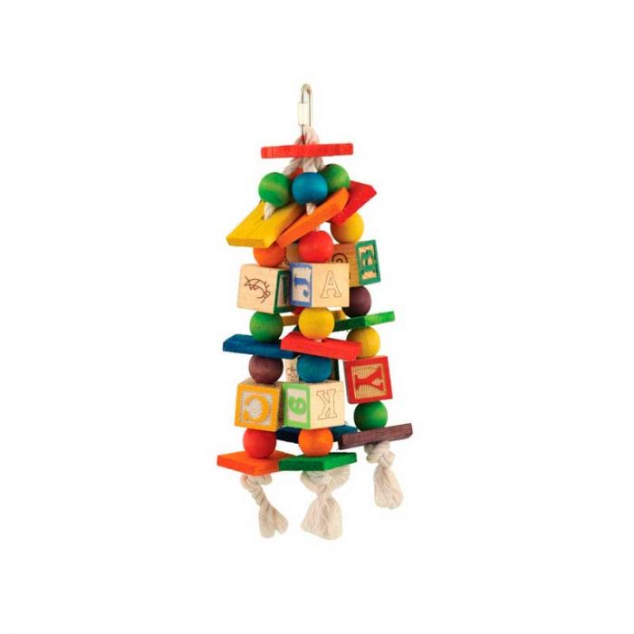 Juguete Para Aves Con Bloques
