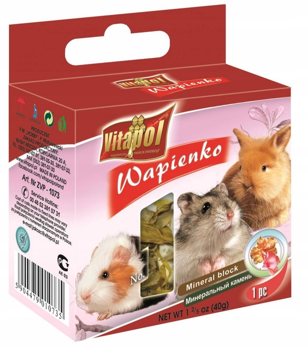 Vitapol Mineral Block For Rodents & Rabbit With Flower 190g XL