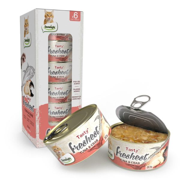 Lata Tasty Freshest Atun y Cangrejo 80g Caja