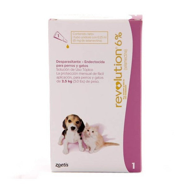 Revolution 6% perro y gato 2,5kg
