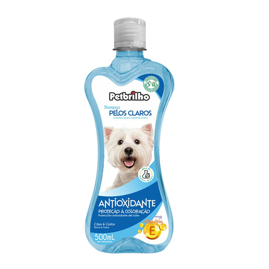 Shampoo PetBrilho Pelos Claros Para Perros y Gatos 500ml