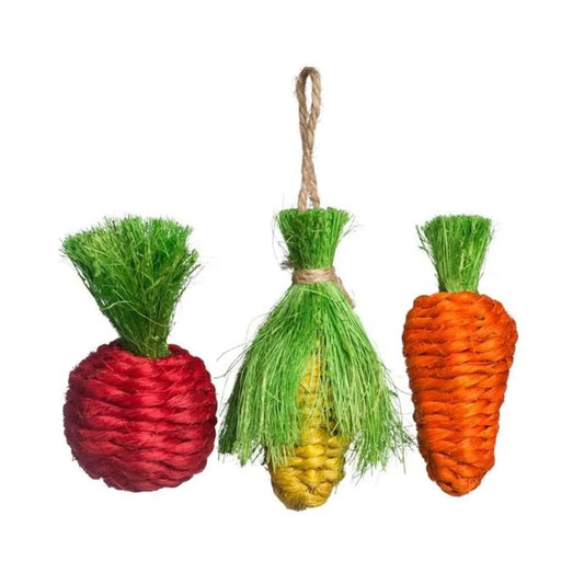 Juguetes de Pasto con 3 formas para Pequeñas  Mascotas