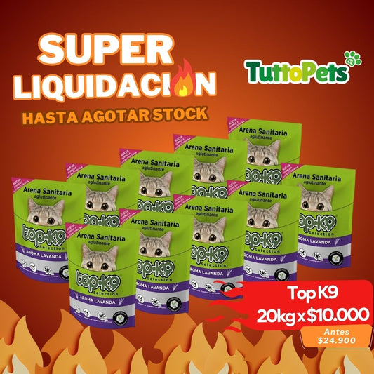 Arena TopK9 Lavanda Saco de 10x2kg (20kg)