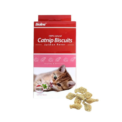 Bioline Galletas de catnip y Salmon 80gr