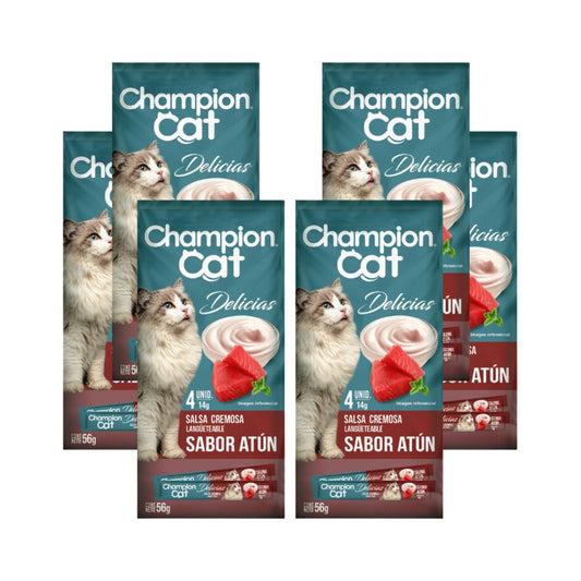 Champion Cat Snack Delicias Atun Caja 6x56g