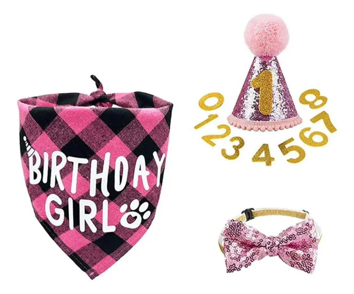 Set Decoración Disfraz Fiesta Cumpleaños Perros Cotillón