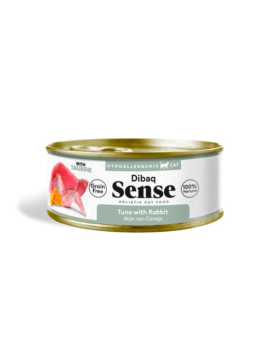 Alimento Húmedo Gato Atún & Conejo LATA 70g - Dibaq Sense