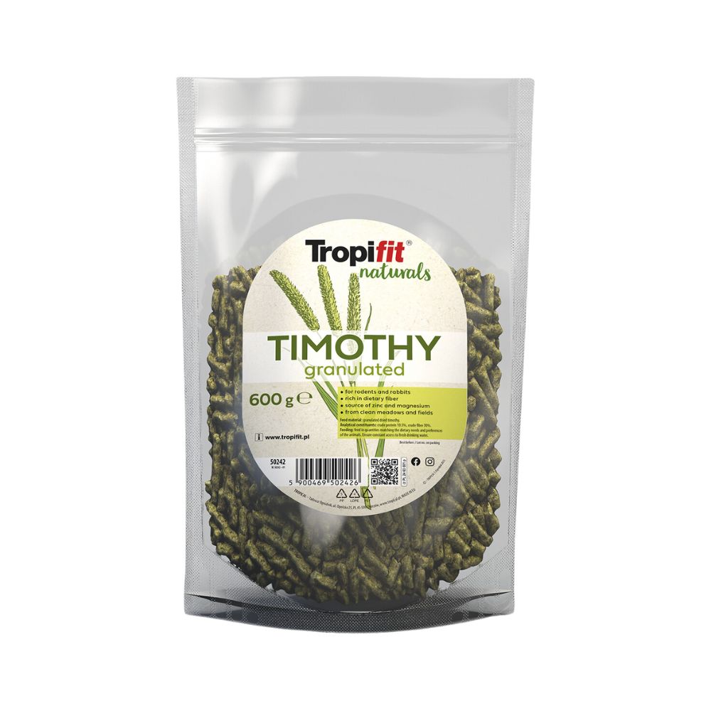 Alimento Tropifit Hierba de Timothy Granulada 600g