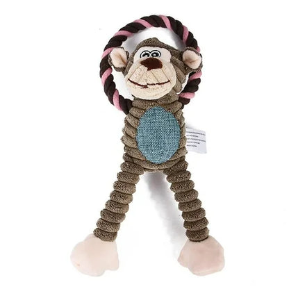 Juguete Peluche con cuerda Tigre-Mono-Elefante (31x14cm)