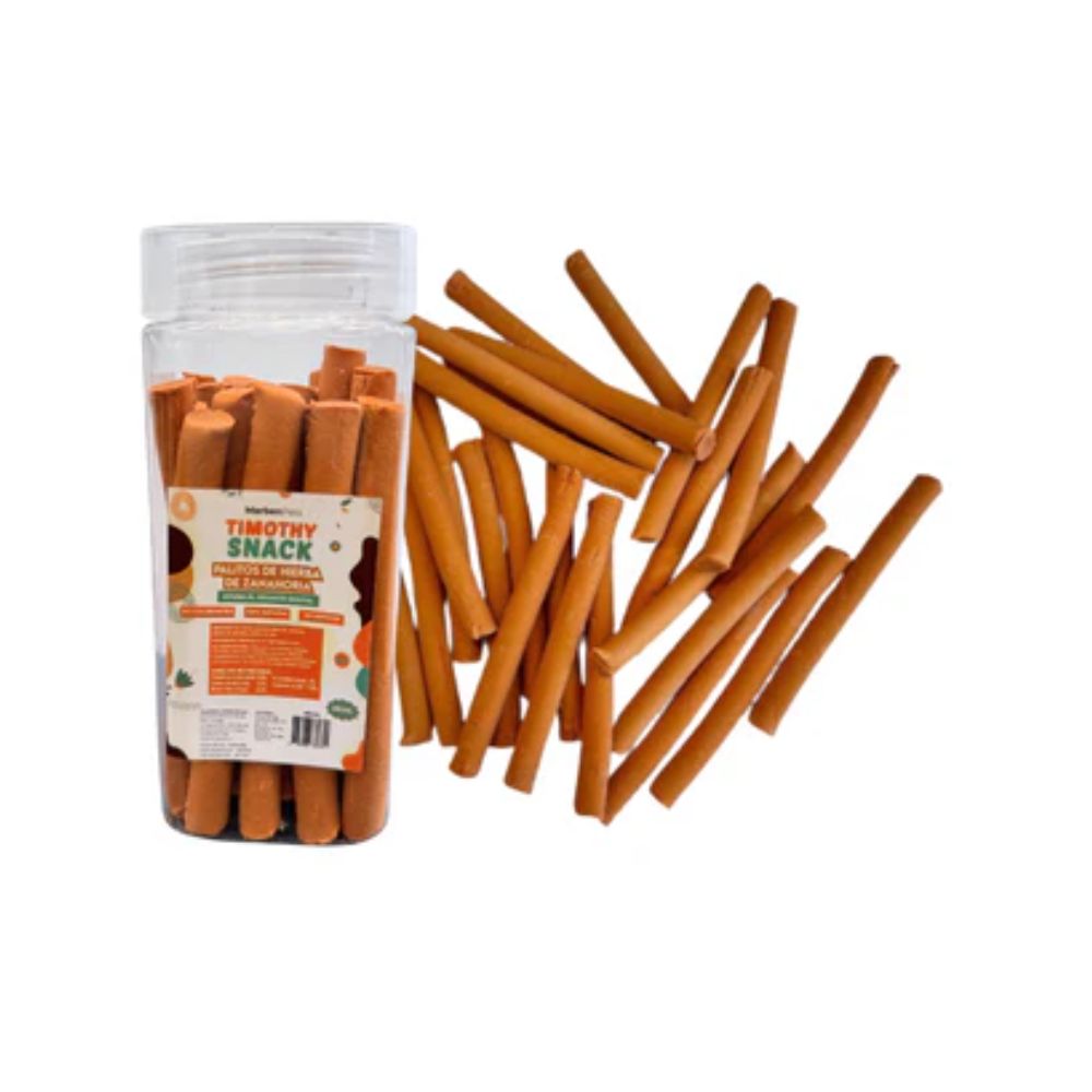 Timothy Snack Palitos de hierba de zanahoria pack 12 u