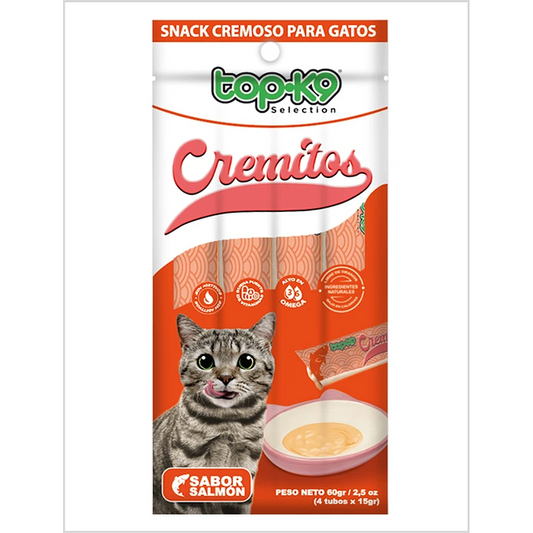 Snack Cremitos Salmon 4x15g TopK9