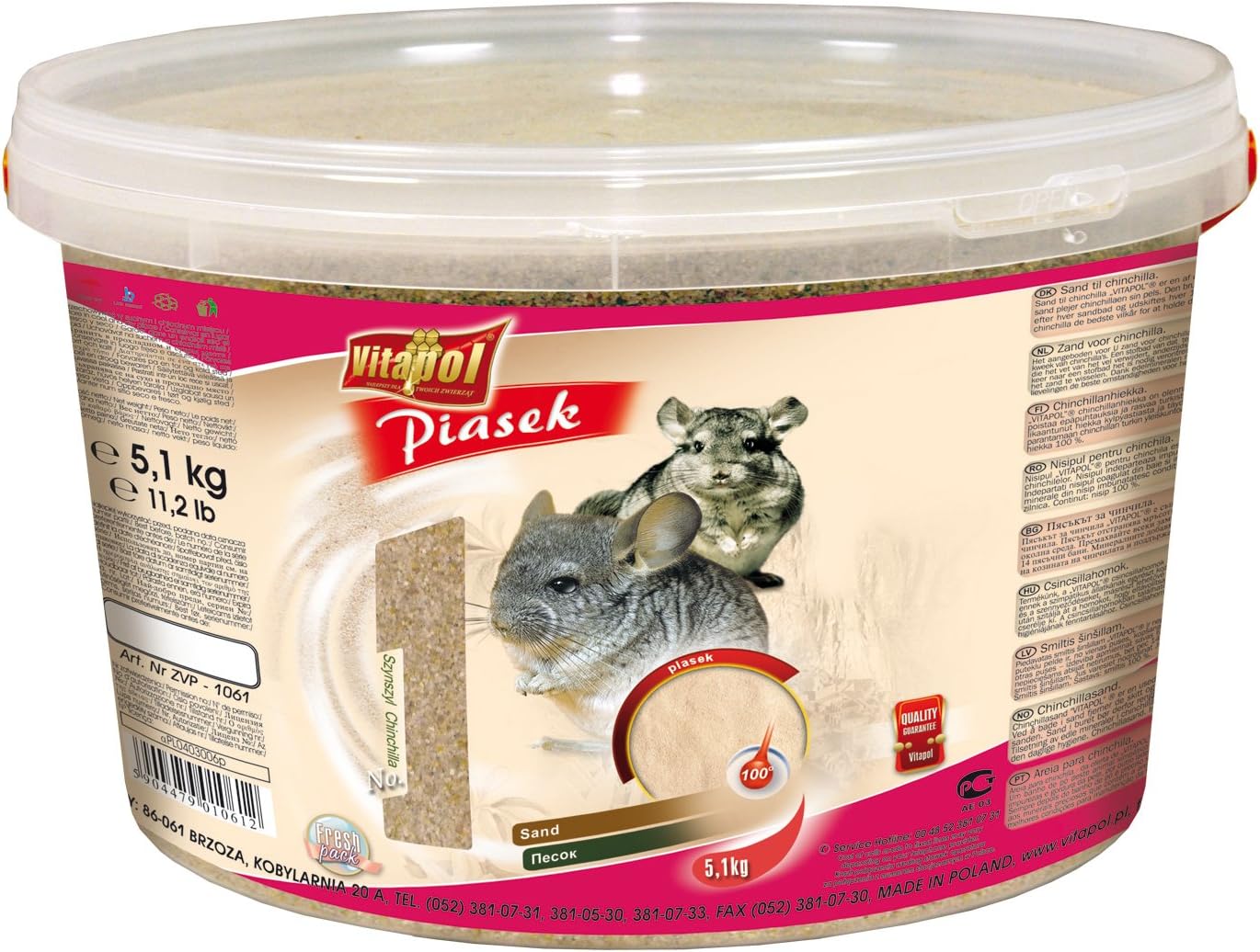 Vitapol Arena Para Chinchillas 5.1kg