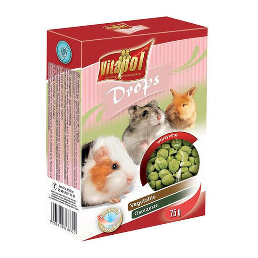 Vitapol Drops Vegetable Rodents & Rabbit 75g