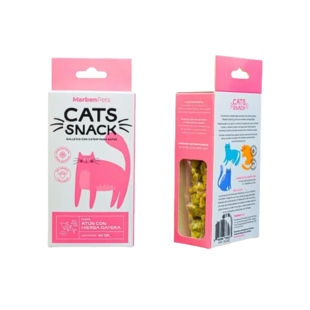 Cats Snack Galletas con Hierba Gatera Atún con Hierba Gatera 80g