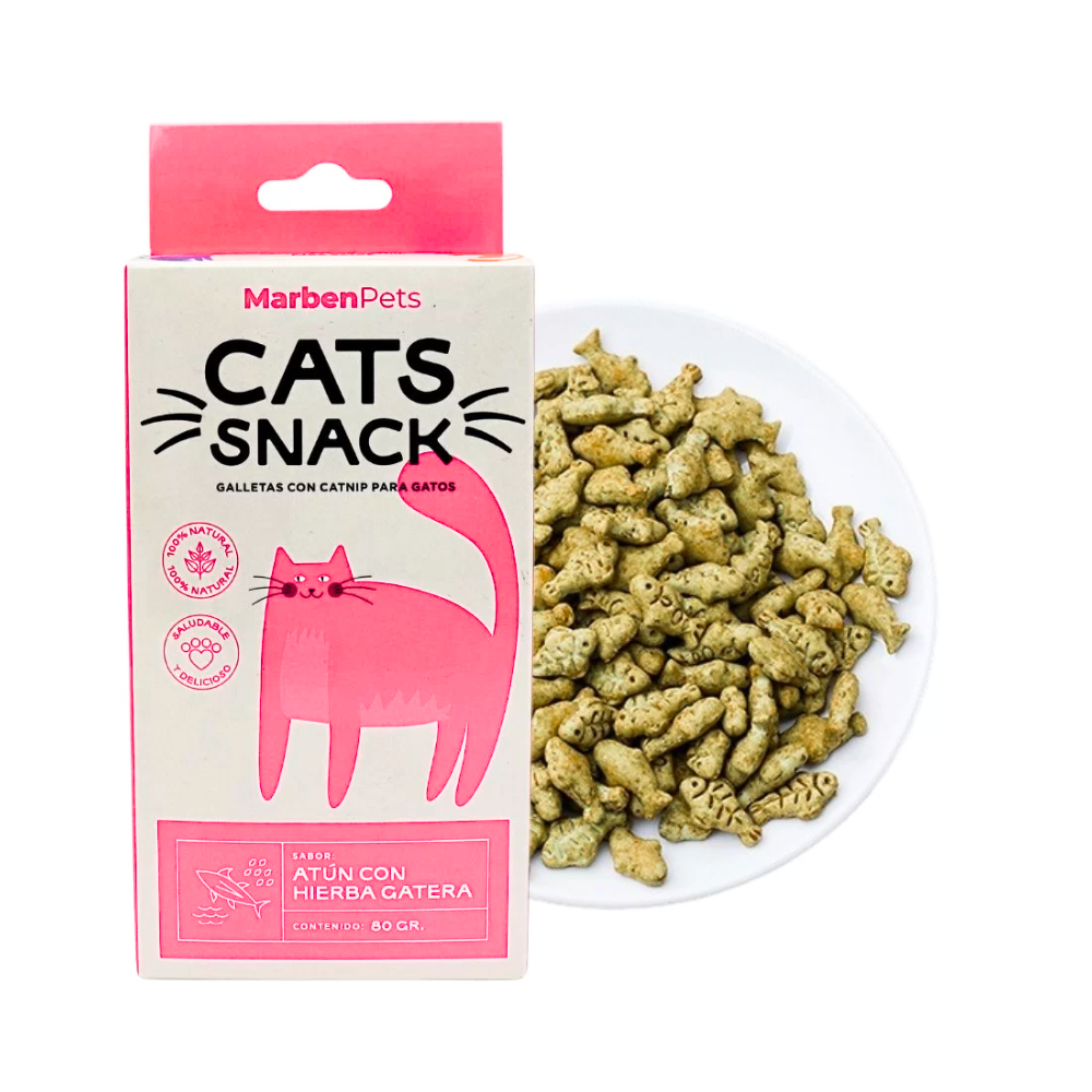 Cats Snack Galletas con Hierba Gatera Atún con Hierba Gatera 80g