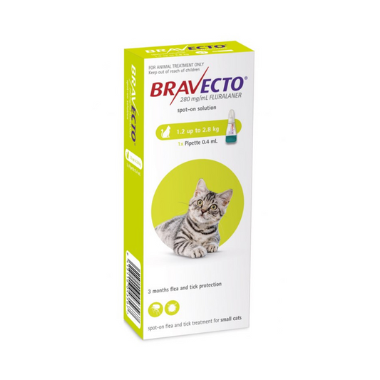 Bravecto Gatos 112,5mg 1,2-2,8kg