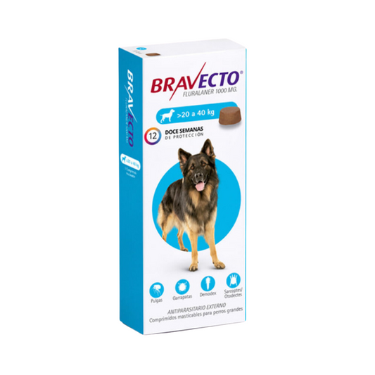 Bravecto Perros 1000mg 20-40kg