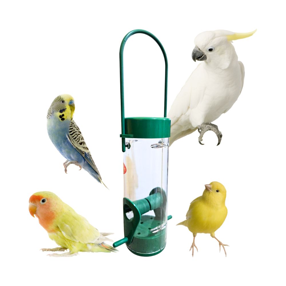 Comedero Colgante Plastico Para Aves Pequeñas