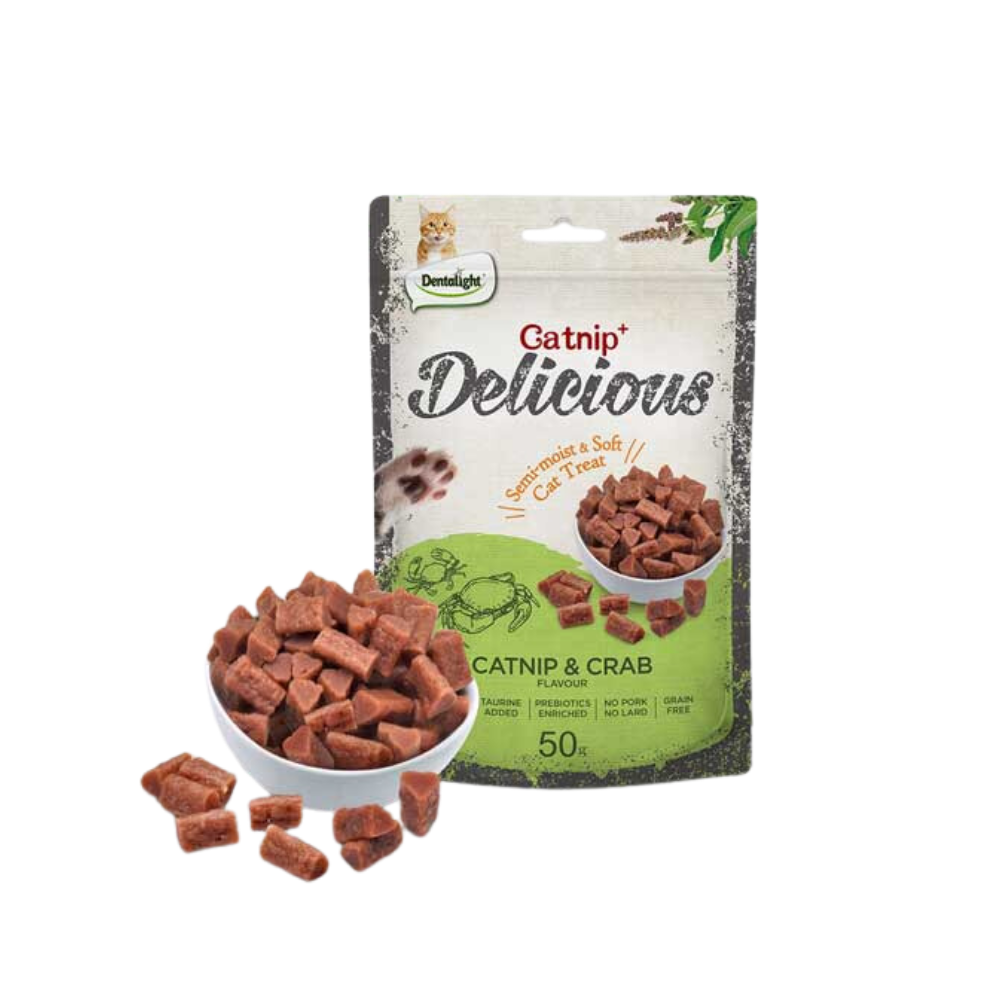 Cats Snack Delicius Catnip y Cangrejo 50g