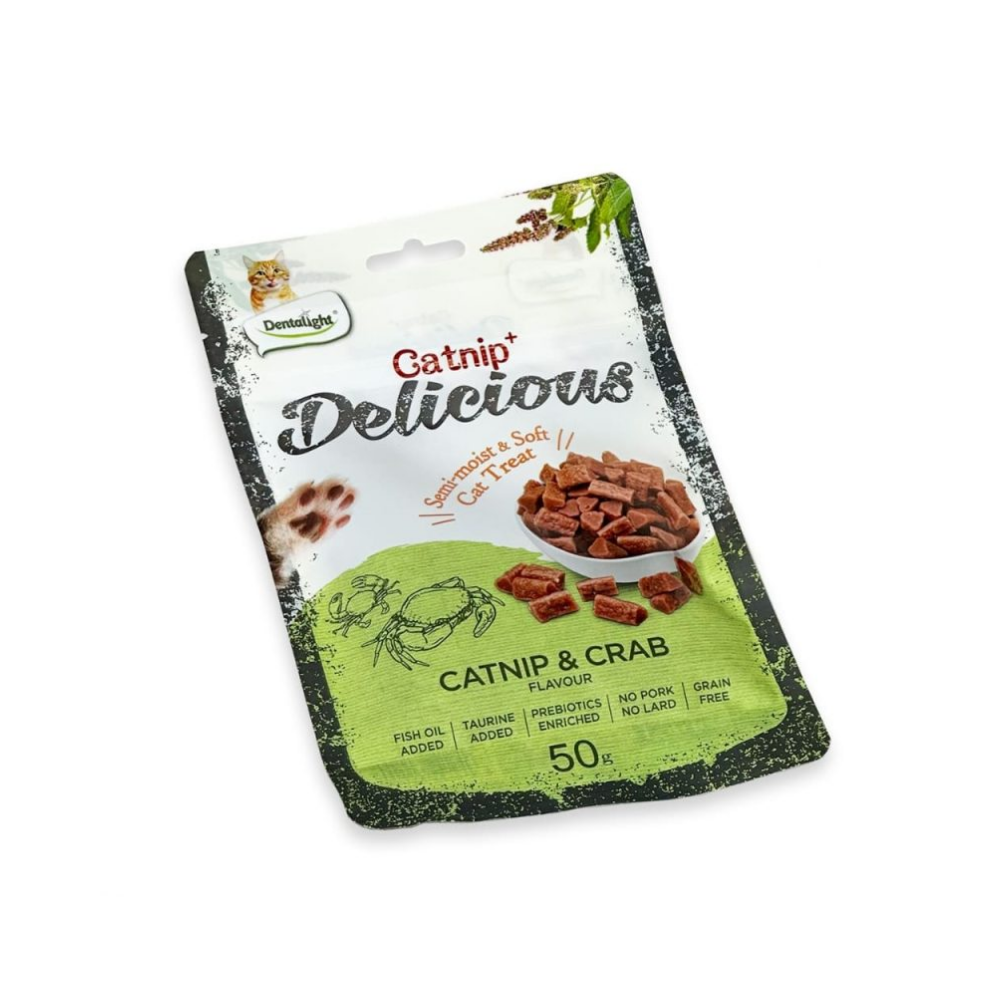 Cats Snack Delicius Catnip y Cangrejo 50g