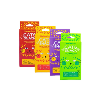 Cats Snack Galletas Rellenas Salmon y Pollo 80g