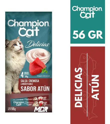 Champion Cat Snack Delicias Atun 56g