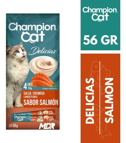 Champion Cat Snack Delicias Salmon 56g