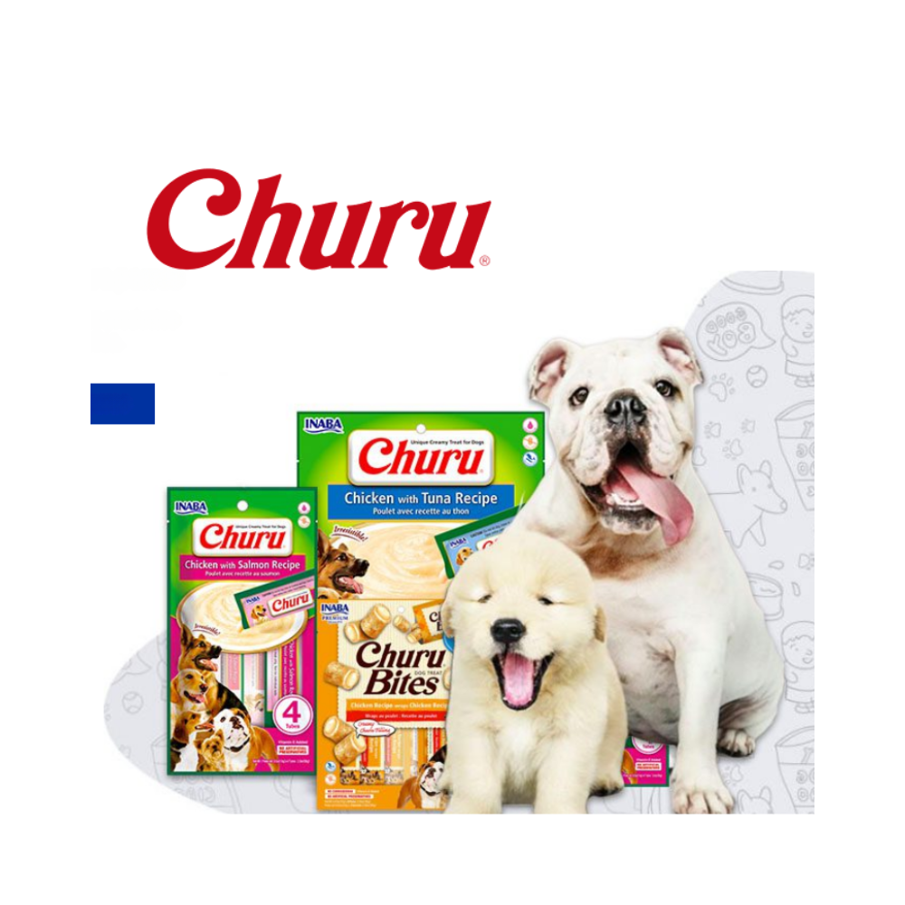 Dog Churu de pollo con atún 56g/14g x4 Tubos