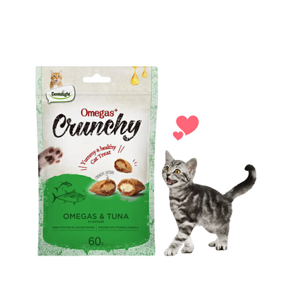 Cats Treat Galleta Rellena Omegas y Atun Crunchy 60g