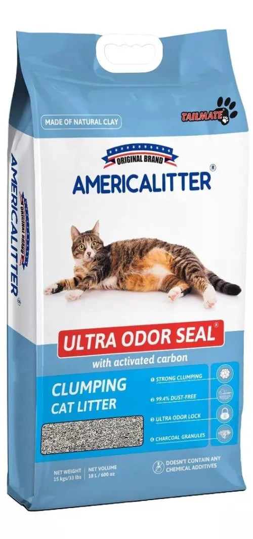 Arena Sanitaria Americalitter Odor Seal Carbon Activo 7kg