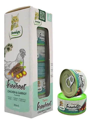 Lata Tasty Freshest Pollo y Zanahoria 80g Caja