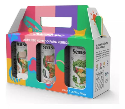 Pack Alimento Humedo Para Perros Latas 3x 380g - Dibaq Sense