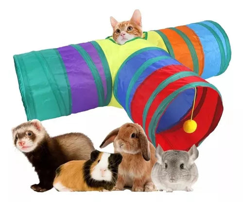 Super Tunel de 3 Vias con Juguete 25x80x30cm T
