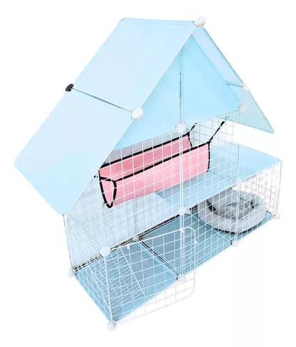 Jaula Armable CyC Para Gatos Con Accesorios