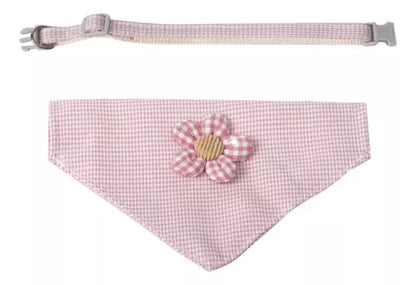 Collar para Gatos Bandana con Flor M