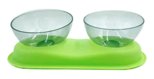 Plato De Alimentación Ortopédico Doble Para Gatos