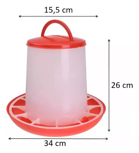 Comedero Para Gallinas o Aves de Granja o Pajareras 6kg