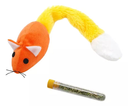 Juguete Raton Con Cola y Catnip 27cm