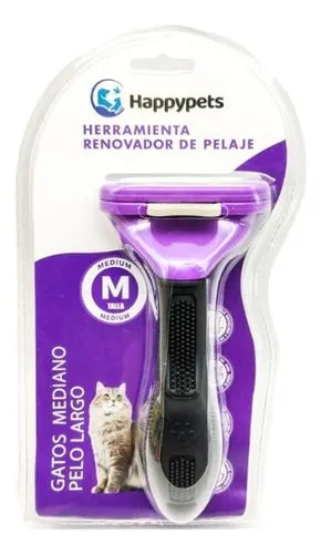 Cepillo Para Gatos Renovador de Pelaje Largo M
