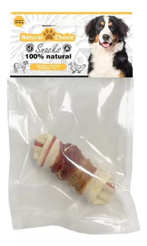 Natural Choice Hueso Triple Sabor Con Vacuno, Pollo y Pato 42g (5")