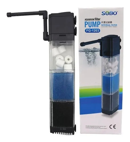 Filtro interno 880L/H 3 gabinetes material filtrante 12w