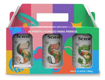 Pack Alimento Humedo Para Perros Latas 3x 380g - Dibaq Sense