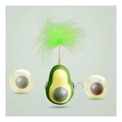 Juguete para Gatos Palta Con Plumas y 3 Bolas de Catnip