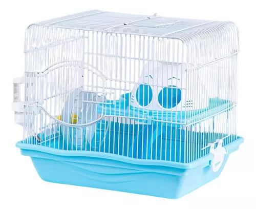 Jaula Hamster 2 Pisos (30.5x26.5x28cm)