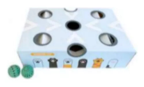 Juguete interactivo para gatos caja con bola
