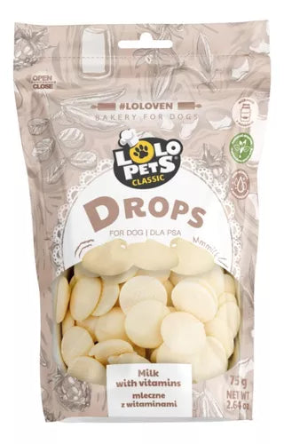Lolopets Drops Leche Y Vitaminas 75 Gr