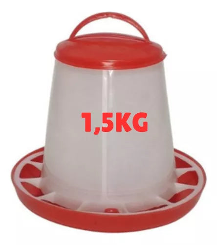 Comedero Para Gallinas o Aves de Granja o Pajareras 1,5kg