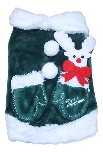 Chaleco Navidad Verde/Rojo L 30cm