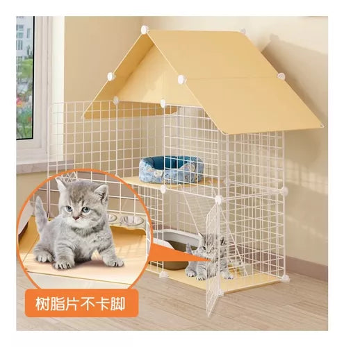 Jaula Armable CyC Para Gatos Con Accesorios
