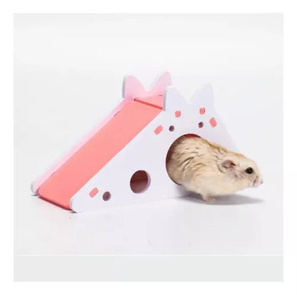 Casa Para Hamster Con Tobogán 14x7x8cm